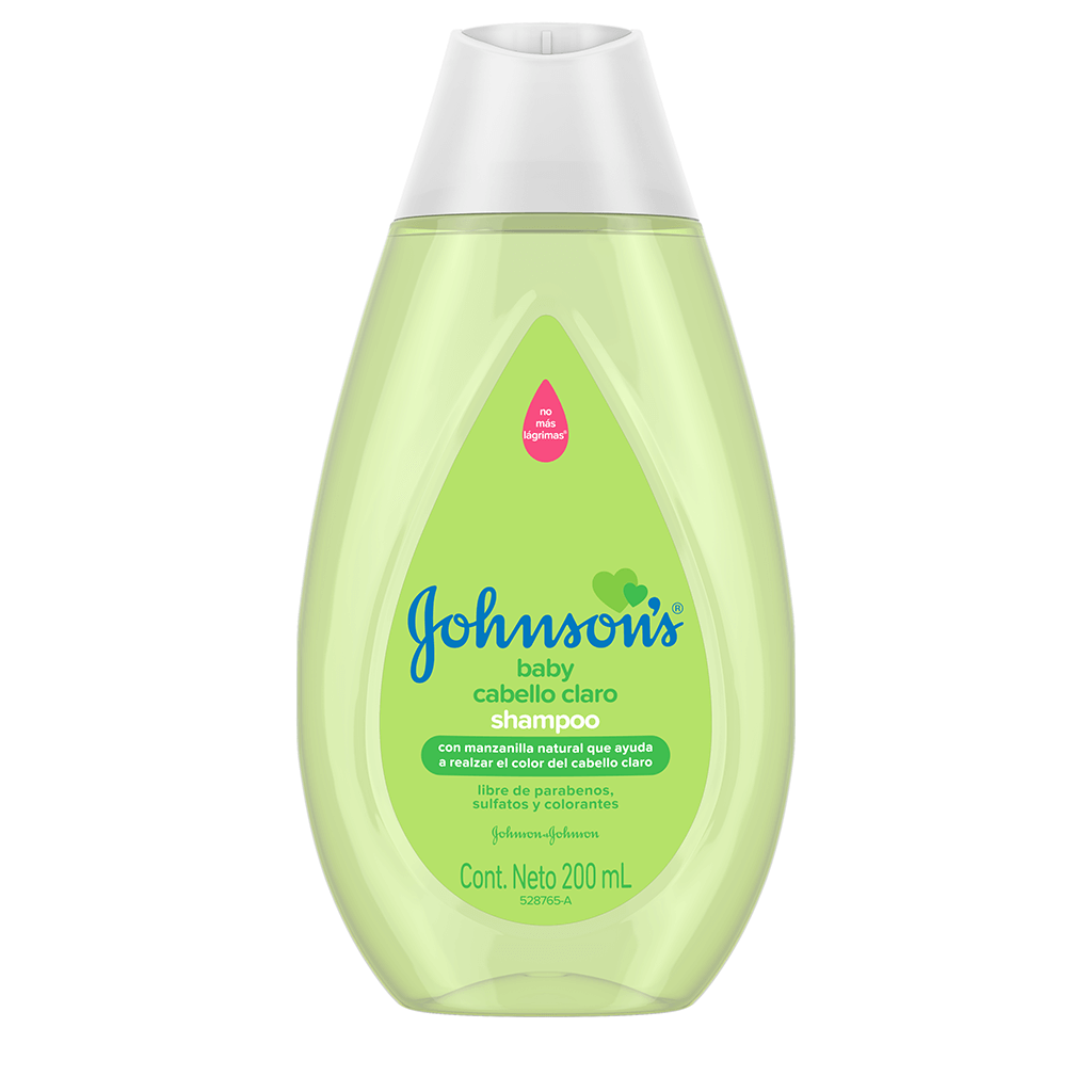 JOHNSON’S® baby shampoo de manzanilla para cabello claro